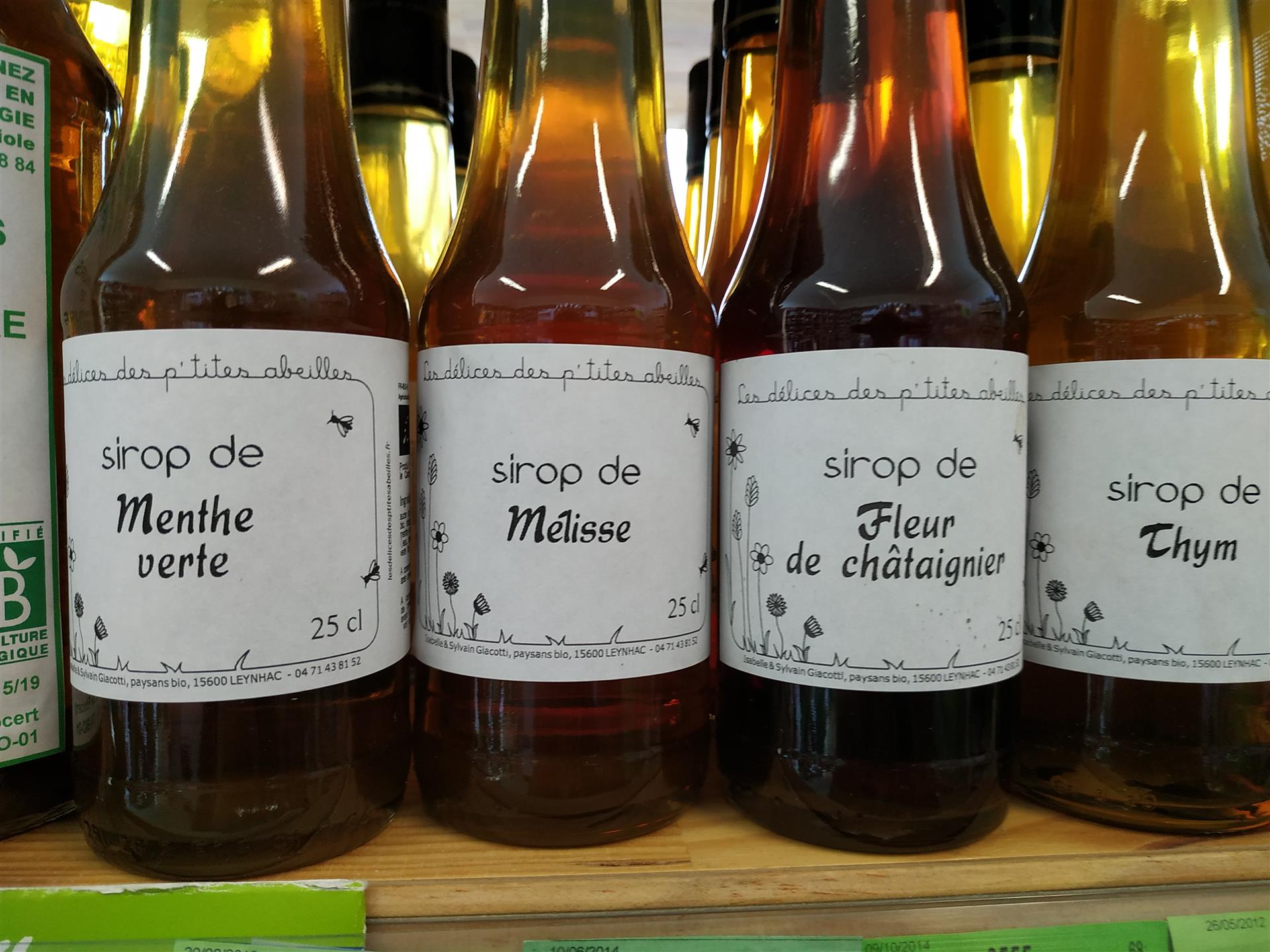 sirop des "délices des petites abeilles", 25cl sirop des "délices des petites abeilles", 25cl
