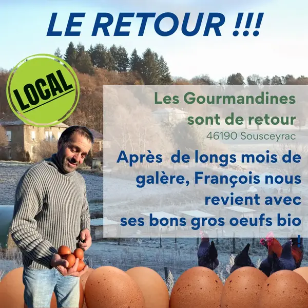 Retour des gourmandines !